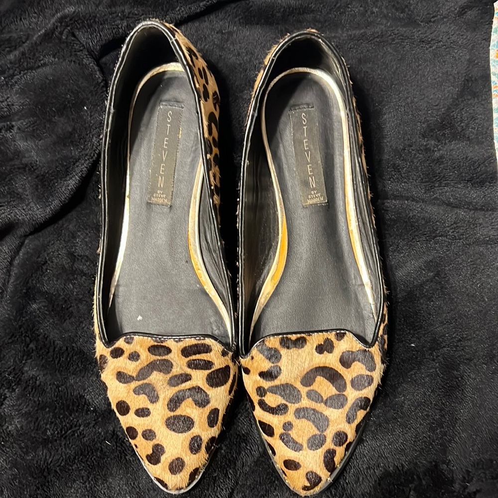 Steven by Steve Madden Leopard Flats